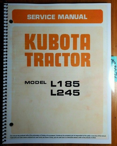 Kubota l185 l185t - l185,