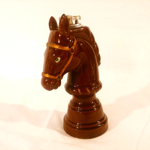 Ceramic horse head table - ceramic,
