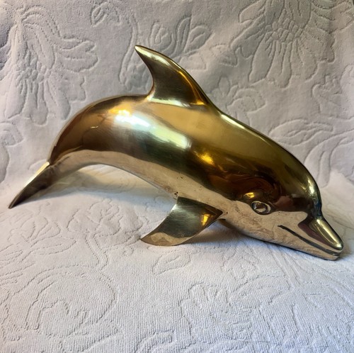 Large vintage solid brass - solid,