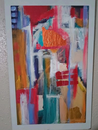 Abstract jesus mixed media - jesus,