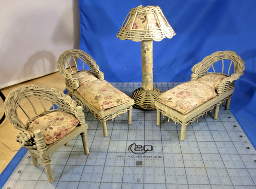 Antique wicker dollhouse - wicker, 2