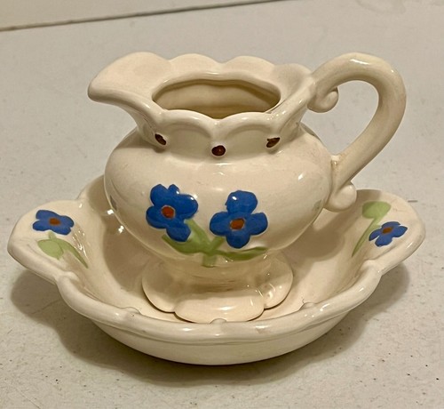 Floral hand painted ceramic - hand,