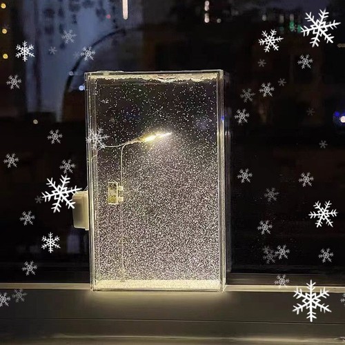 Street light snow - snow, night