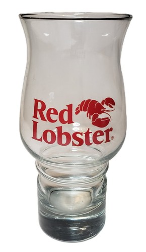 Red lobster hurricane glass - red,