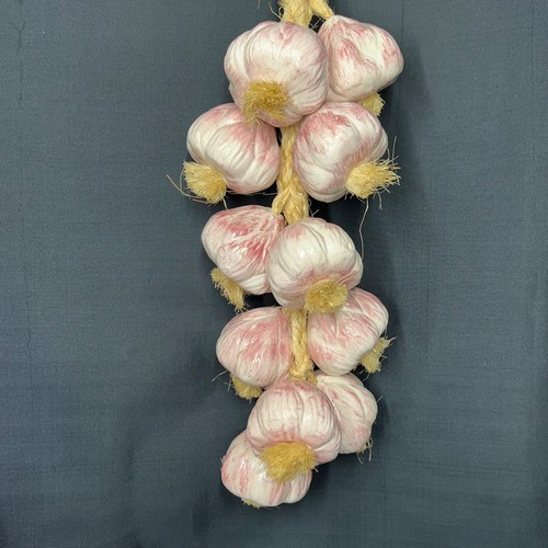 Vintage hanging ceramic garlic - hanging,
