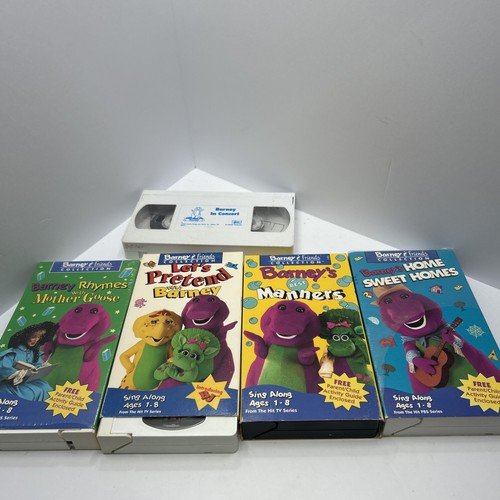 Lot barney vhs tapes - lot,
