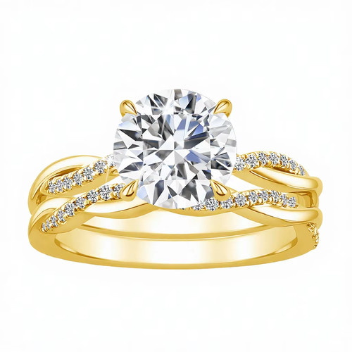 Round cut moissanite - ct,