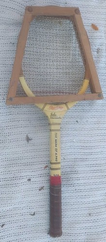 Vintage wooden tennis racket - vintage,