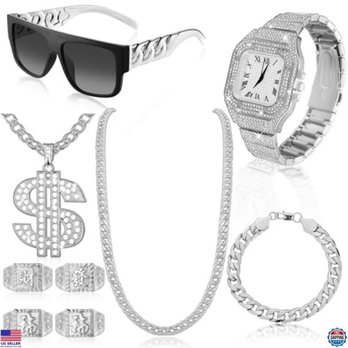 Pcs hip hop jewelry - 9,