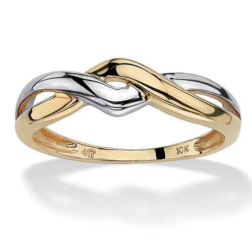 10k yellow gold two tone - yellow, two-tone