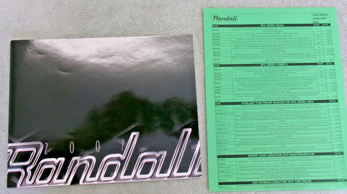 2007 randall amplifier catalog - randall,