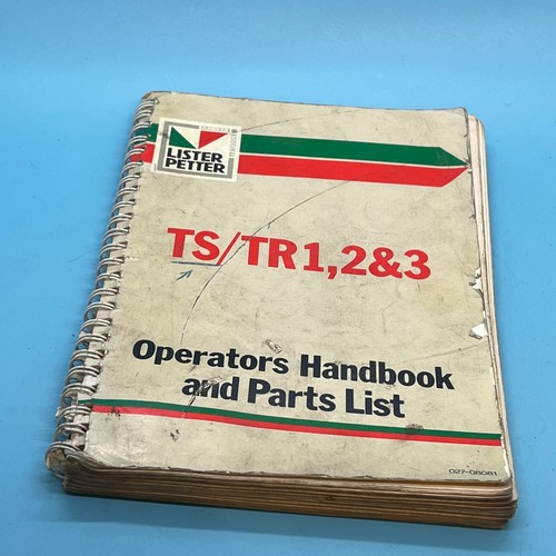 Lister petter tr1 3 - lister, ts/tr1/2/3