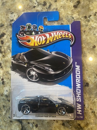 Hot wheels black ferrari 458 - wheels,