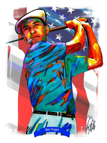 Ben hogan golf poster - golf, print
