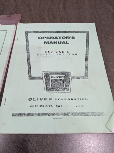 Oliver tractor manual - oliver,