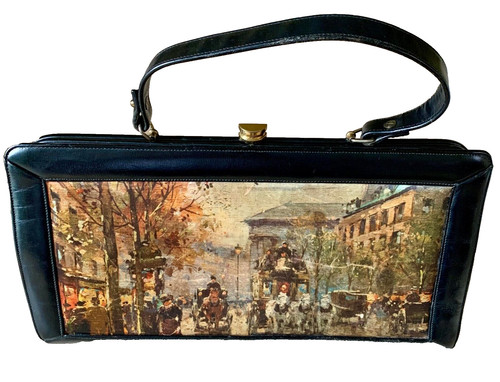 Leather handbag purse - leather,