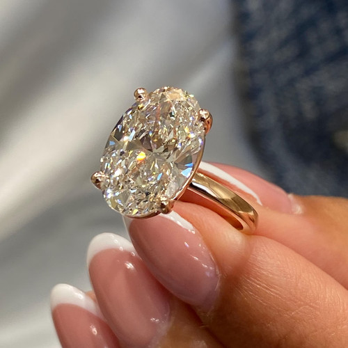 5ct lab grown oval - grown,