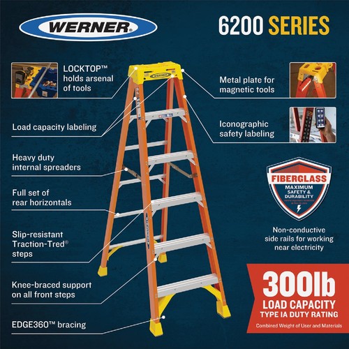Werner fiberglass step - 4,
