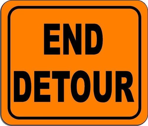 End detour metal outdoor - end,