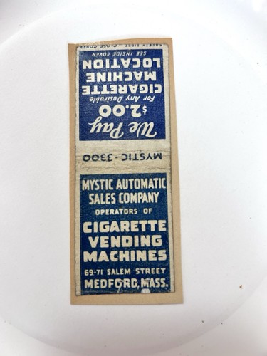 Vintage match book cover - book,
