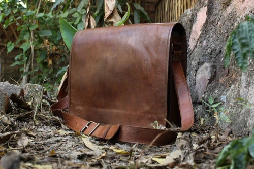 Authentic leather messenger - authentic,