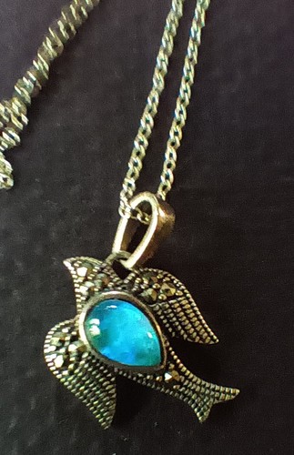Sterling dove pendant - sterling,