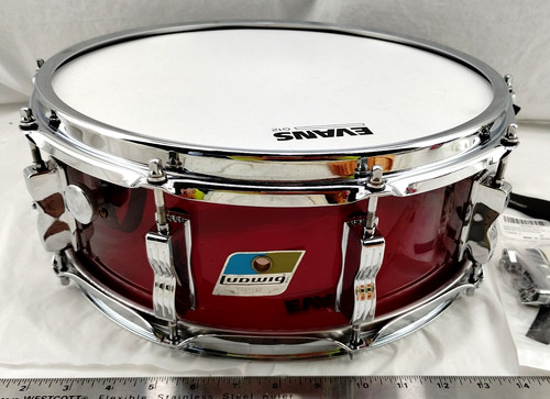 1970s ludwig red vistalite - vistalite, 5"