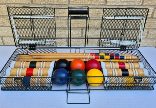 Vintage sportcraft croquet set - croquet,