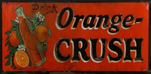 Orange crush soda pop - orange,