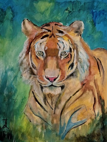 Laminated watercolor art - laminated, print