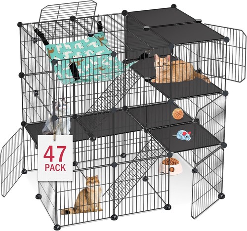Cat cage tier - cat, 3-tier