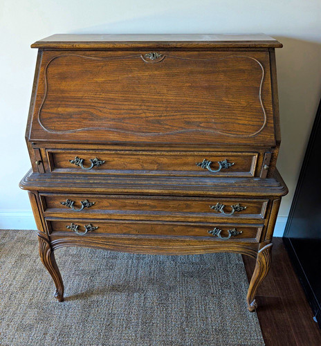 Dubarry antique oak drop front - oak, drop-front