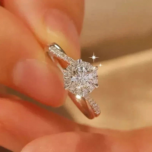2ct round lab created - lab-created, diamond