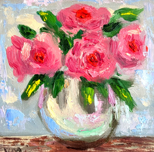 Roses painting original oil - roses,