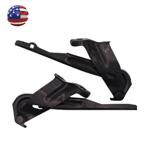 Pair black hood hinge for - 1,