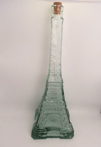 Vintage green glass - glass, decanter
