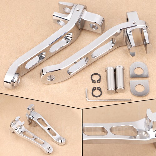 Chrome heel rests - chrome, bracket