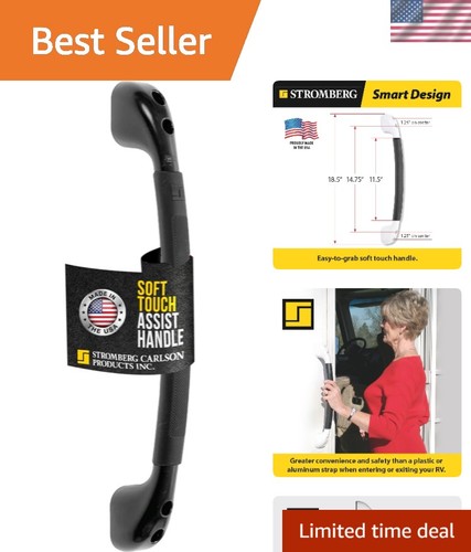 Entry door handle grab bar - rv,