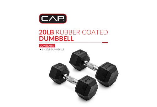 Cap barbell 20lb coated - 20lb,