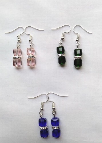 Handmade rhinestone square - handmade,