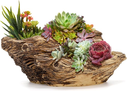 Artificial driftwood planter - driftwood,