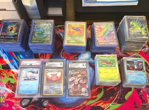 150 pokemon card - -, slabs