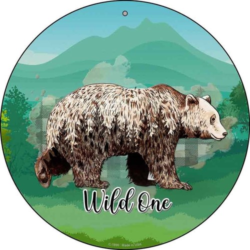 Wild one bear round circular - wild,