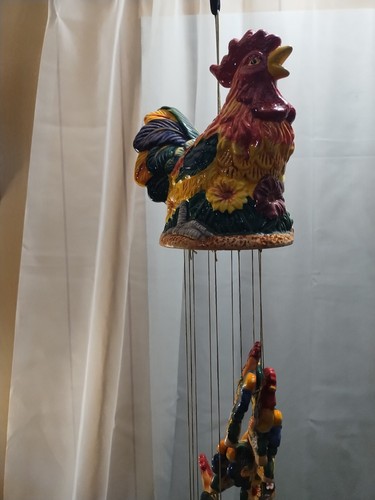 Rooster wind chime - wind, ceramic