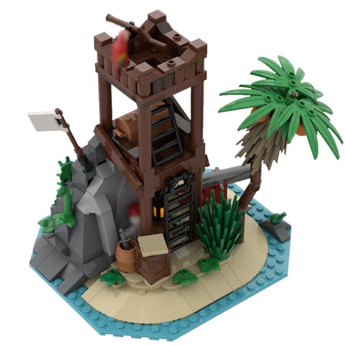 Moc pirates turret island - pirates,