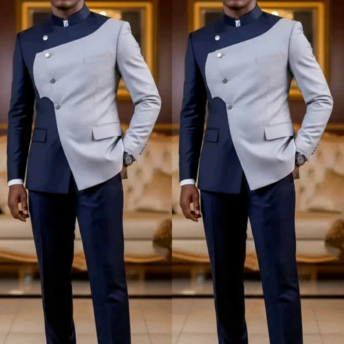 Patchwork men suit regular - patchwork, men's