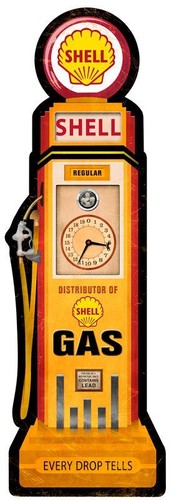 Shell gas pump - shell, shaped