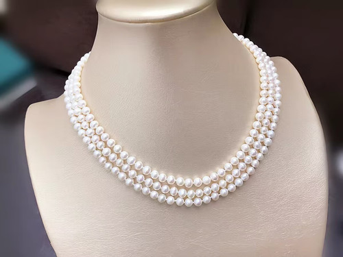 Gorgeous triple strands7 8mm - triple, strands7-8mm