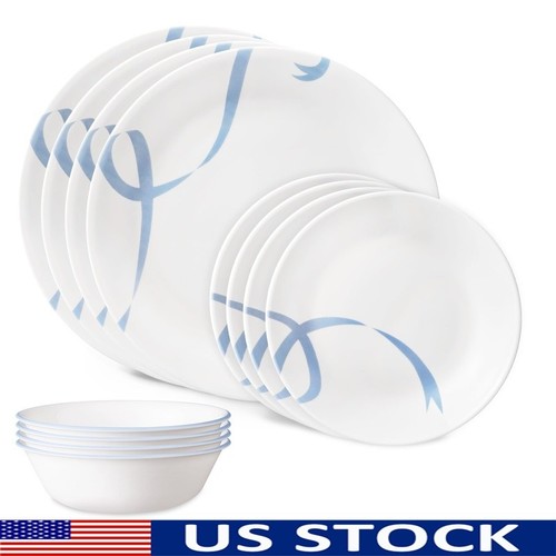 Durable glass dinnerware set - glass,