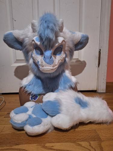 Dinomask fursuit partial - dinomask,